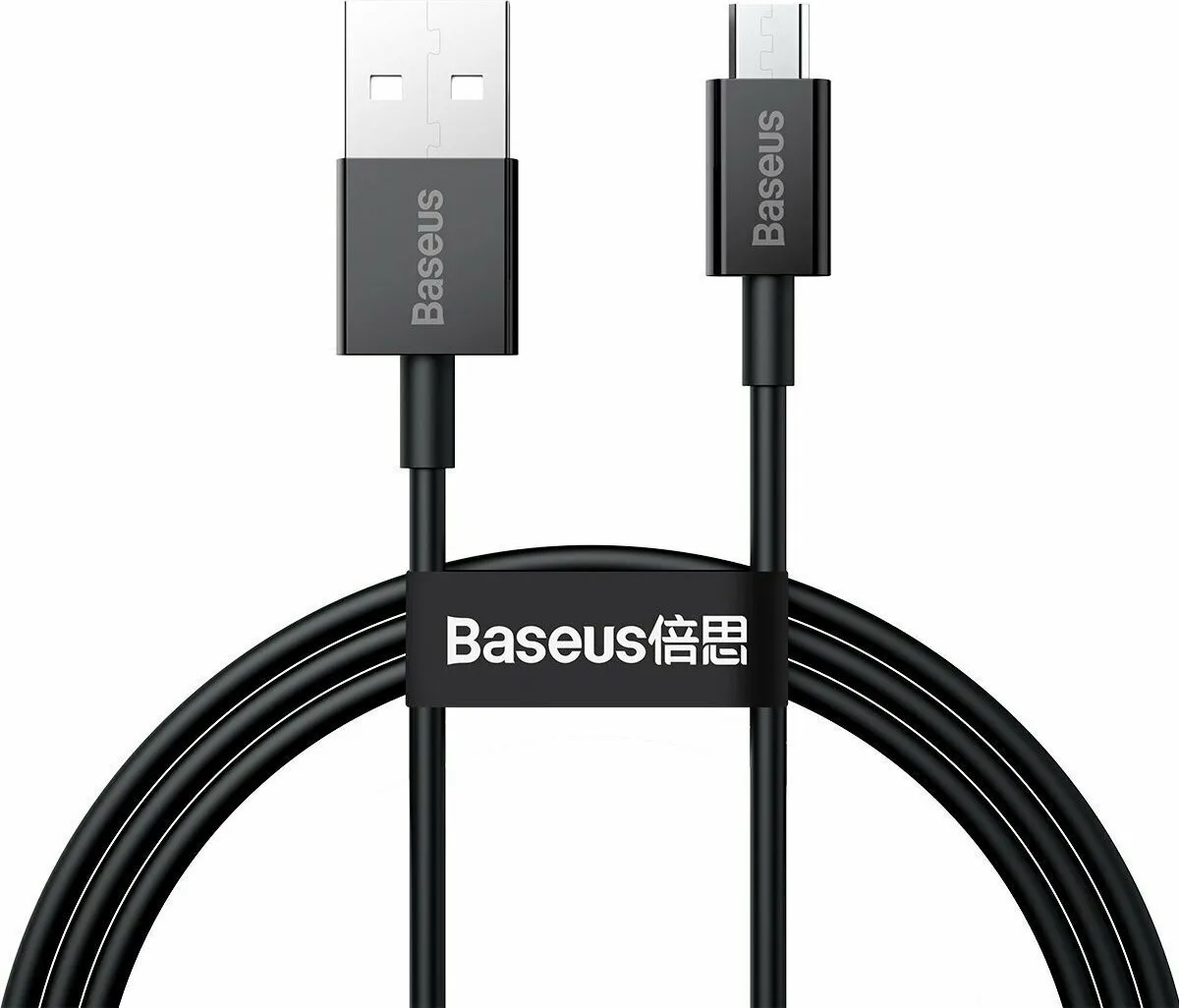Baseus Superior Series Regular USB 2.0 to micro USB Cable (1m) - Μαύρο