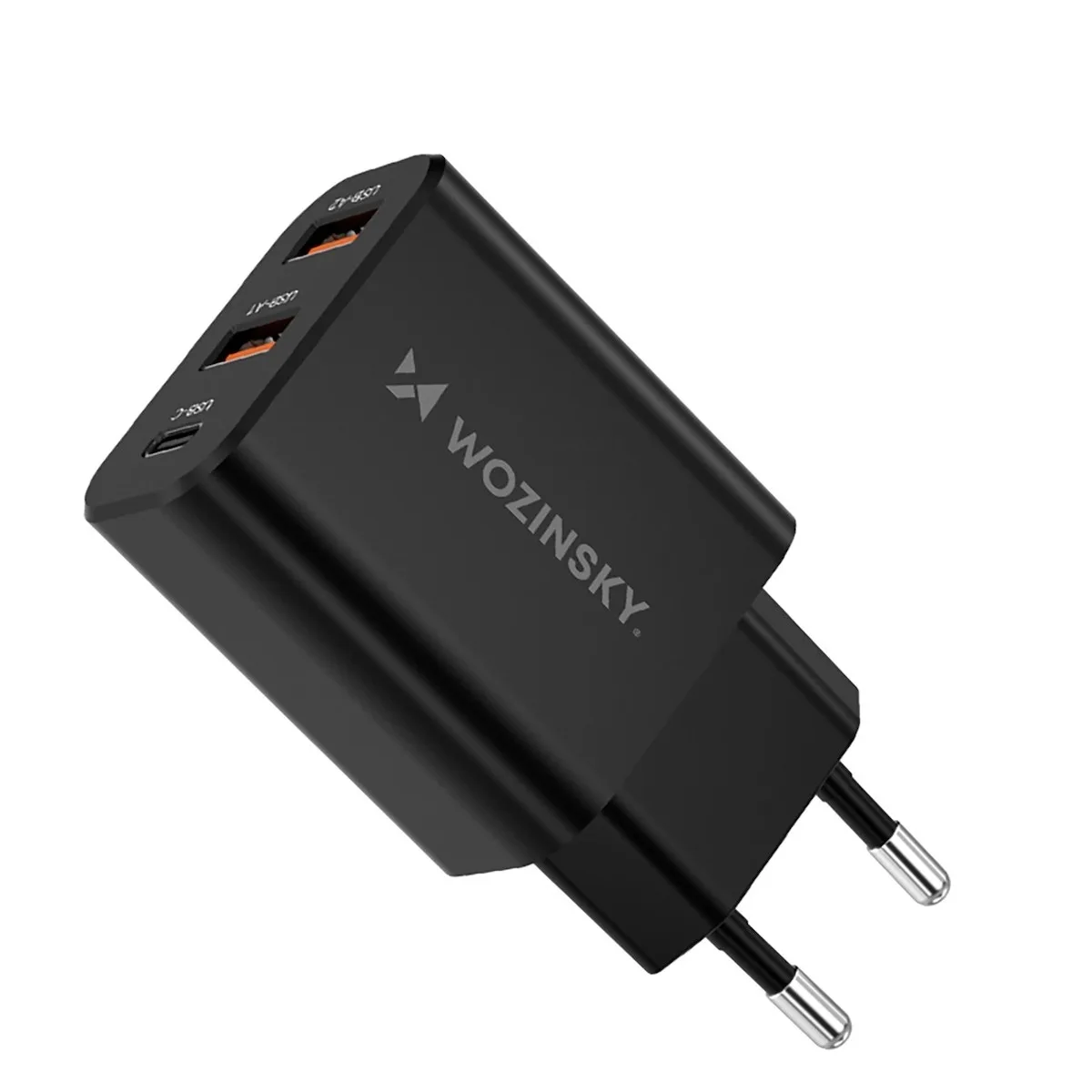 Wozinsky (CWCUCB) Φορτιστής Τοίχου USB-C & 2xUSB-A 30W - Μαύρο