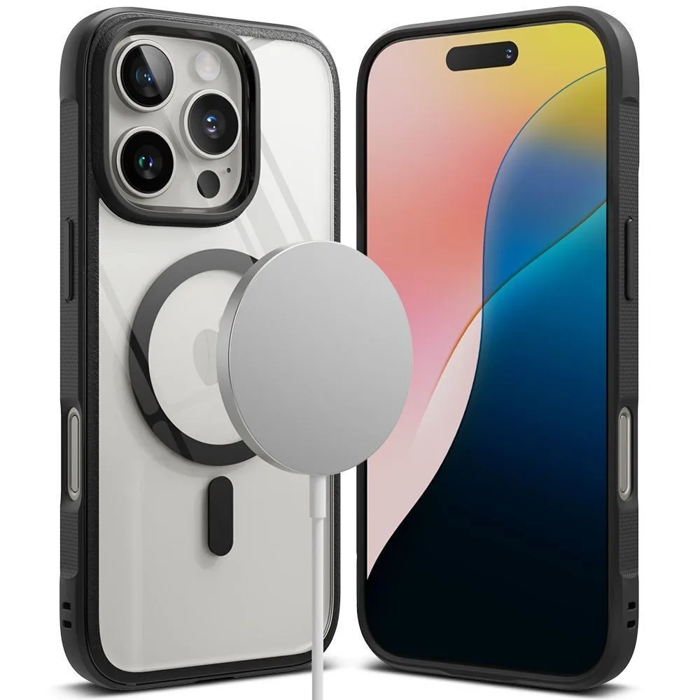 Θήκη Ringke Fusion Bold Magnetic Back Cover Πλαστικό / Σιλικόνης για iPhone 16 Pro Max - Μαύρο – εικόνα 3