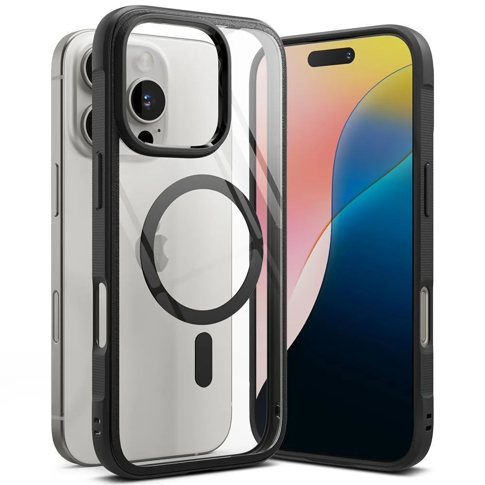 Θήκη Ringke Fusion Bold Magnetic Back Cover Πλαστικό / Σιλικόνης για iPhone 16 Pro Max - Μαύρο