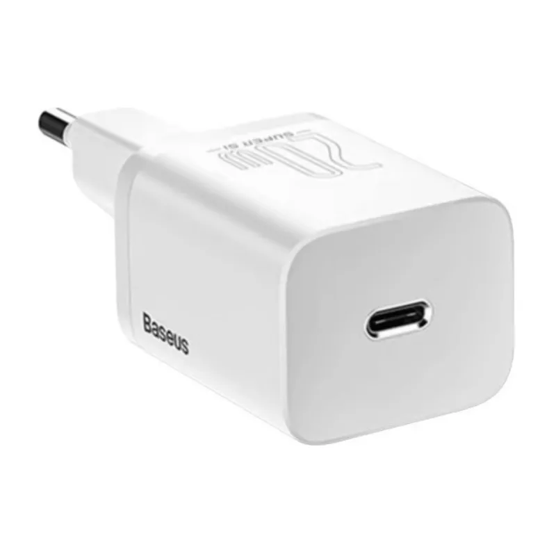 Baseus Φορτιστής με USB-C 20W Power Delivery - Λευκό – εικόνα 4