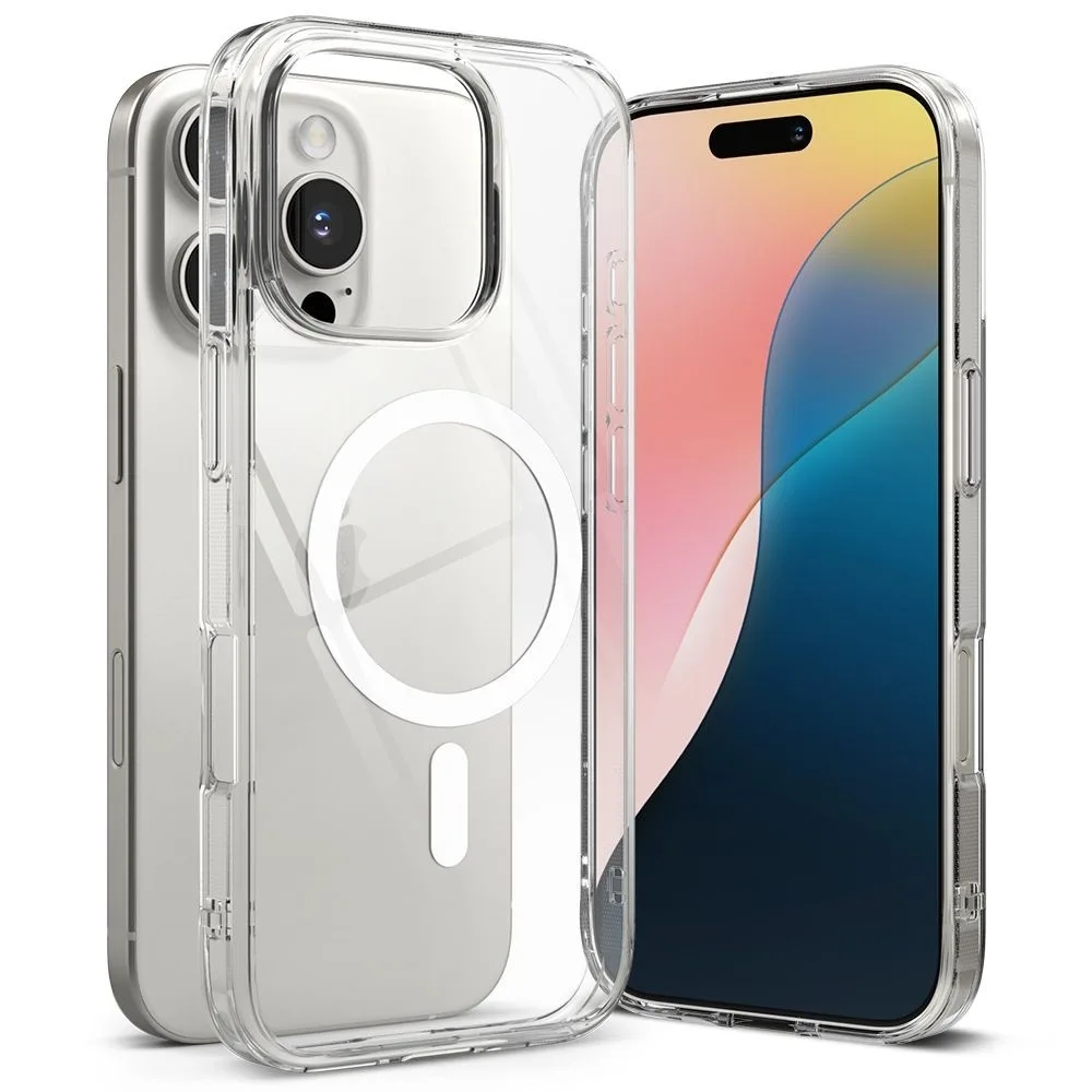Θήκη Ringke Fusion Bold Magnetic Back Cover Πλαστικό / Σιλικόνης για iPhone 16 Pro Max - Διάφανο – εικόνα 3