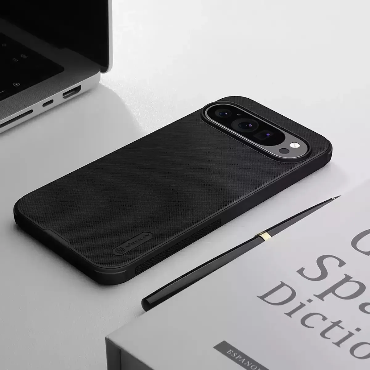 Θήκη Nillkin Super Frosted Shield Pro Magnetic Back Cover Σιλικόνης / Πλαστικό για Google Pixel 9 / 9 Pro - Μαύρο – εικόνα 4
