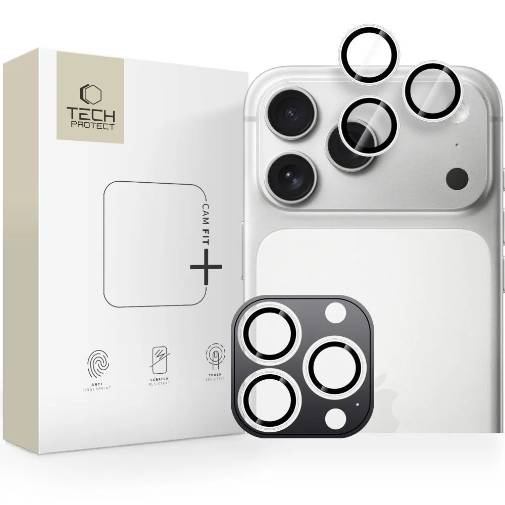 Tech-Protect Camring Fit+ Προστασία Κάμερας Μεμβράνη για iPhone - Ασημί