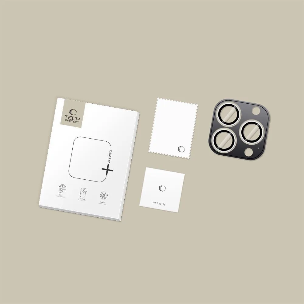 Tech-Protect Camring Fit+ Προστασία Κάμερας Μεμβράνη για iPhone - Ασημί – εικόνα 2
