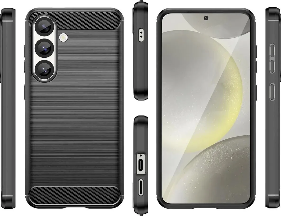 Θήκη Hurtel Carbon Back Cover Σιλικόνης για OnePlus 10 Pro - Μαύρο – εικόνα 2