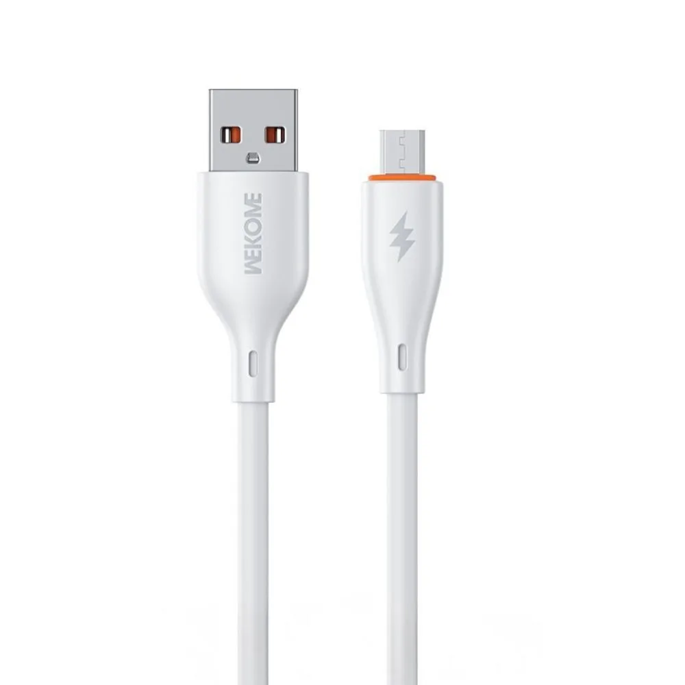 WK WDC-67m Regular USB 2.0 to micro USB Cable 12W 1m - Λευκό