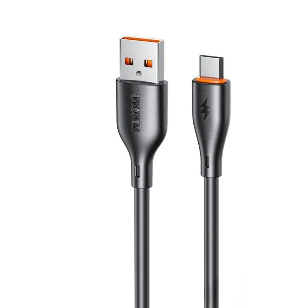 WK WDC-67m Regular USB 2.0 to micro USB Cable 12W 1m - Μαύρο – εικόνα 2