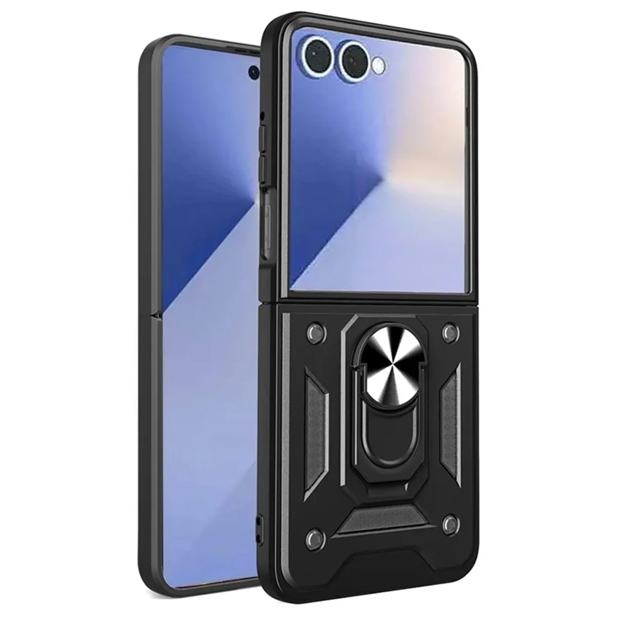 Θήκη Hurtel Hybrid Back Cover Σιλικόνης / Πλαστικό για Samsung Galaxy Z Fold 7 - Μαύρο