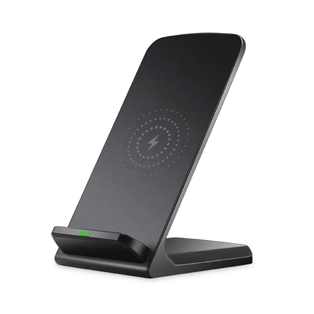 Setty Ασύρματος Φορτιστής Qi Pad 15W με Βάση Στήριξης Μαύρος LI-15-S1