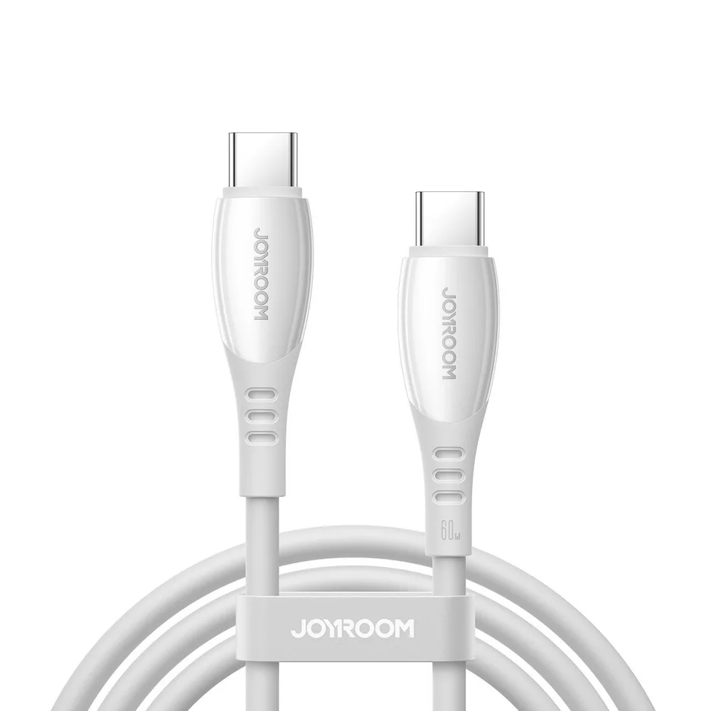 Joyroom S-A59 Vibrant Series USB 2.0 Καλώδιο USB-C male - USB-C 60W 1.2m - Λευκό