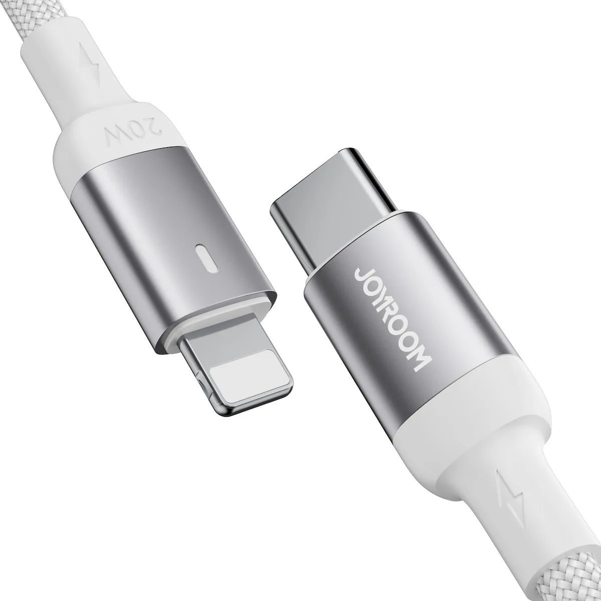 Joyroom S-CL020A10 Braided USB-C to Lightning Cable 20W 1.2m - Λευκό – εικόνα 5