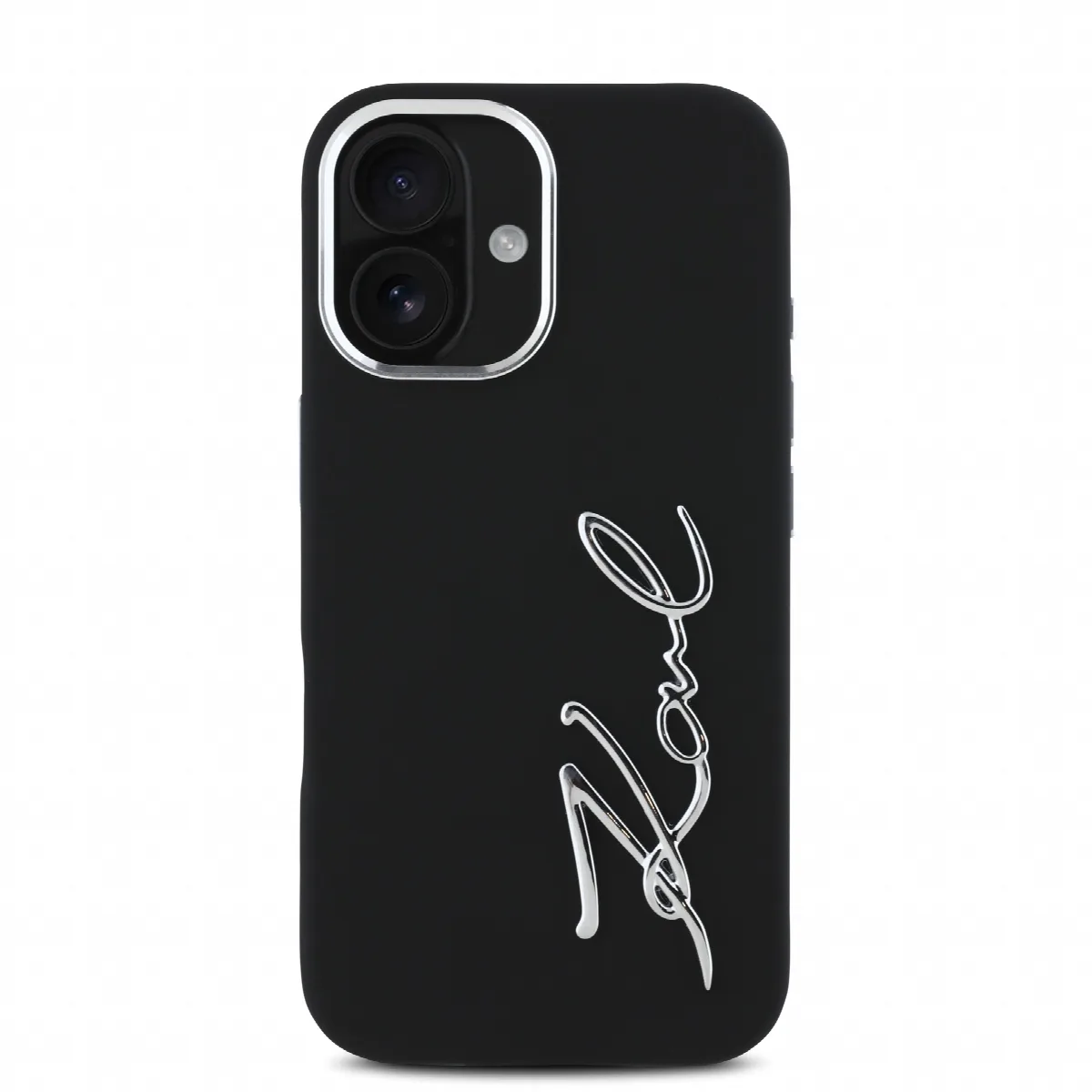 Karl Lagerfeld “Signature Metal Logo Collection” Hard Case Θήκη προστασίας από σιλικόνη – iPhone 16 Μαύρο – KLHCP16SSCMSMVK – εικόνα 3