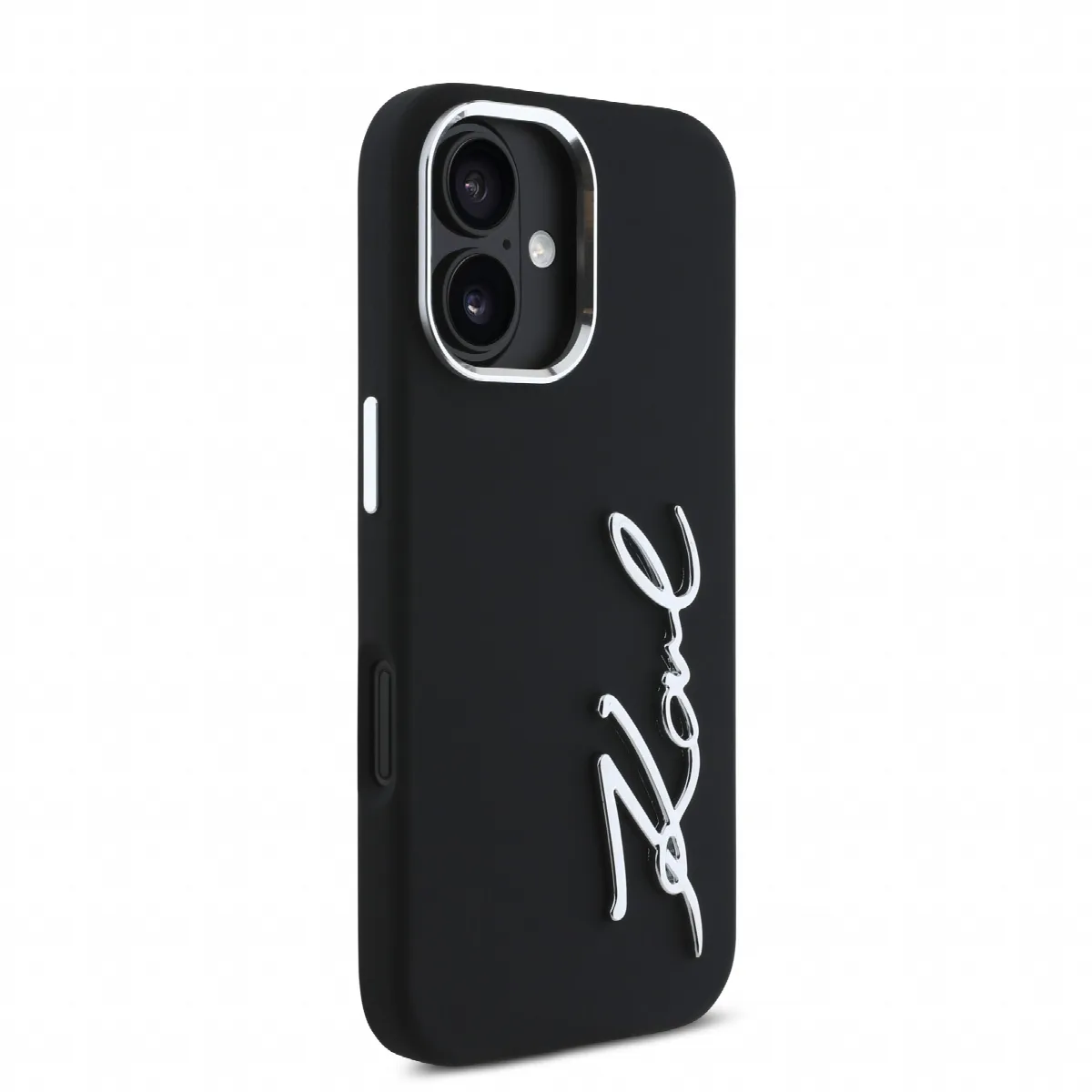 Karl Lagerfeld “Signature Metal Logo Collection” Hard Case Θήκη προστασίας από σιλικόνη – iPhone 16 Μαύρο – KLHCP16SSCMSMVK – εικόνα 2