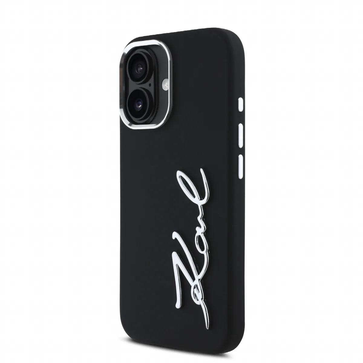 Karl Lagerfeld “Signature Metal Logo Collection” Hard Case Θήκη προστασίας από σιλικόνη – iPhone 16 Μαύρο – KLHCP16SSCMSMVK – εικόνα 4