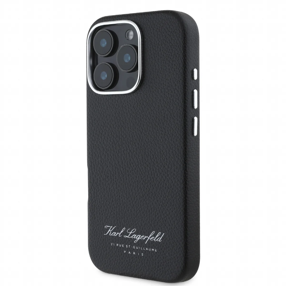 Karl Lagerfeld “Rue St.Guillaume Logo Collection” Θήκη προστασίας από σιλικόνη – iPhone 16 Pro Μαύρο – KLHCP16LPGWCMKHK – εικόνα 4