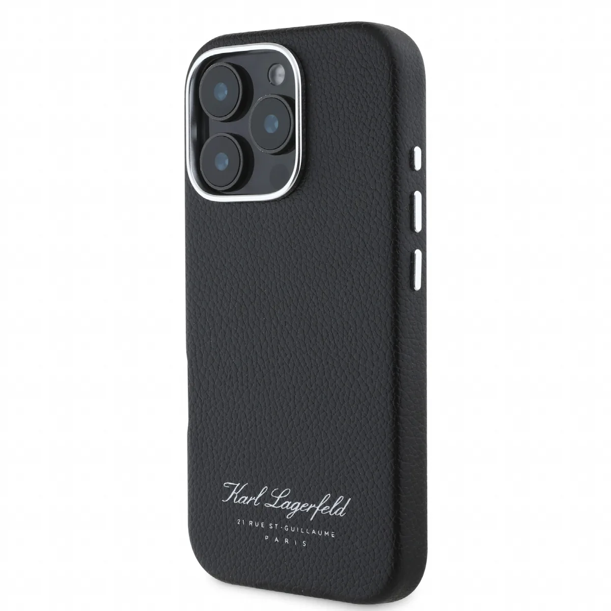 Karl Lagerfeld “Rue St.Guillaume Logo Collection” Θήκη προστασίας από σιλικόνη – iPhone 16 Pro Max Μαύρο – KLHCP16XPGWCMKHK – εικόνα 4