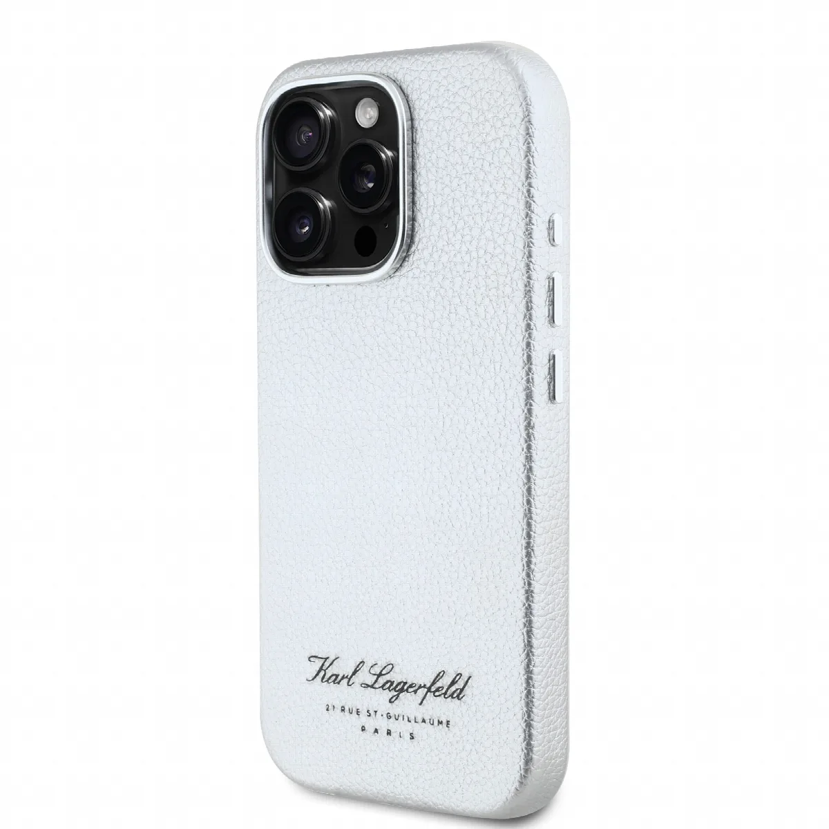 Karl Lagerfeld “Rue St.Guillaume Logo Collection” Θήκη προστασίας από σιλικόνη – iPhone 16 Pro Γκρι – εικόνα 4