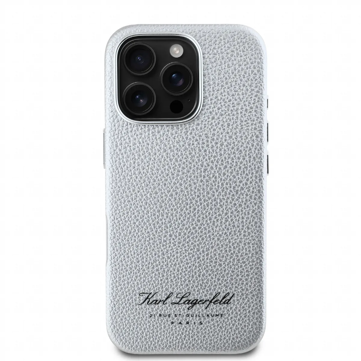 Karl Lagerfeld “Rue St.Guillaume Logo Collection” Θήκη προστασίας από σιλικόνη – iPhone 16 Pro Γκρι – εικόνα 3