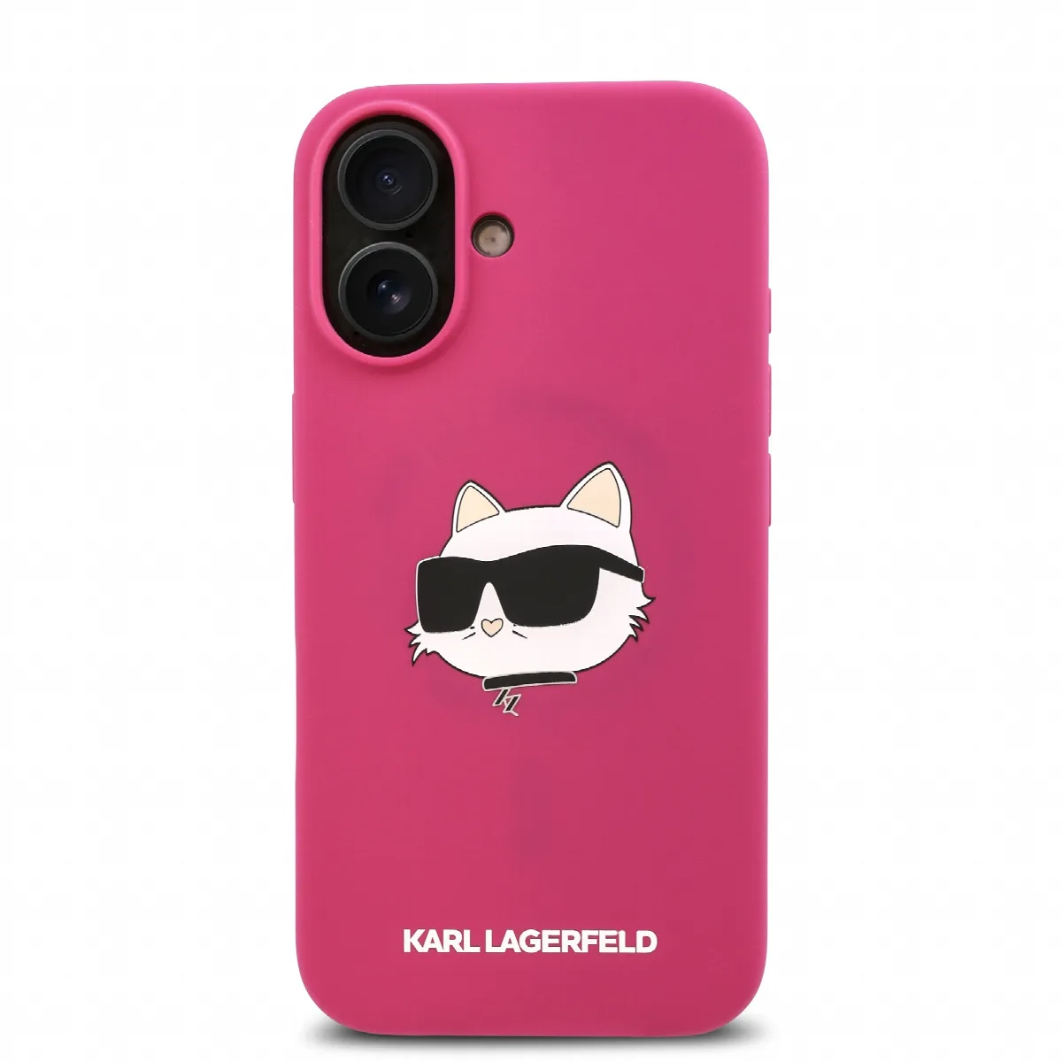 Karl Lagerfeld Magsafe Silicone Case "Choupette's Head" Θήκη προστασίας από σιλικόνη – iPhone 16 Fuchsia – KLHMP16SSCHPPLF – εικόνα 3