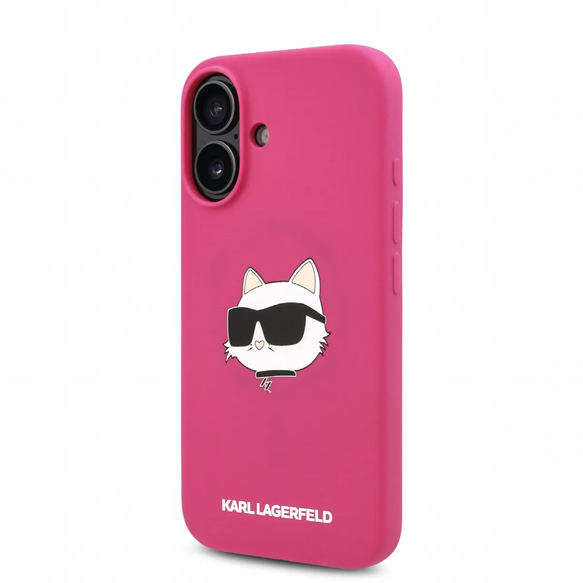 Karl Lagerfeld Magsafe Silicone Case "Choupette's Head" Θήκη προστασίας από σιλικόνη – iPhone 16 Fuchsia – KLHMP16SSCHPPLF – εικόνα 4