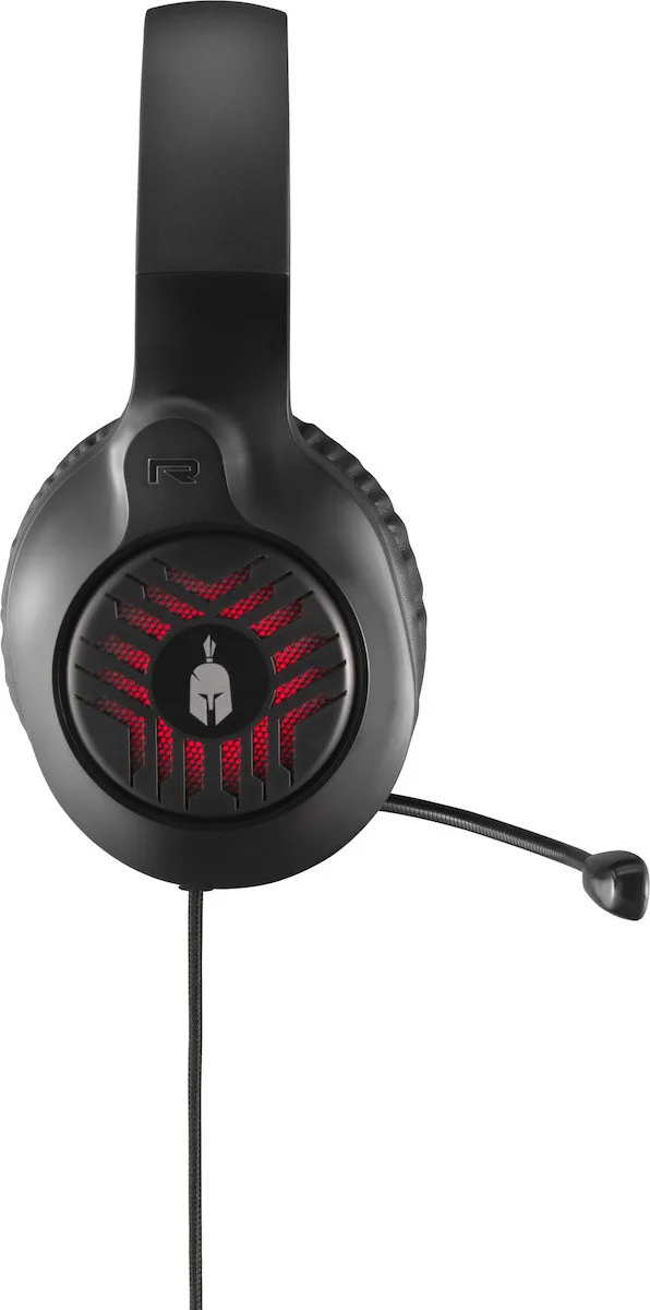 Spartan Gear Medusa Over Ear Gaming Headset με 3.5mm - Μαύρο – εικόνα 2