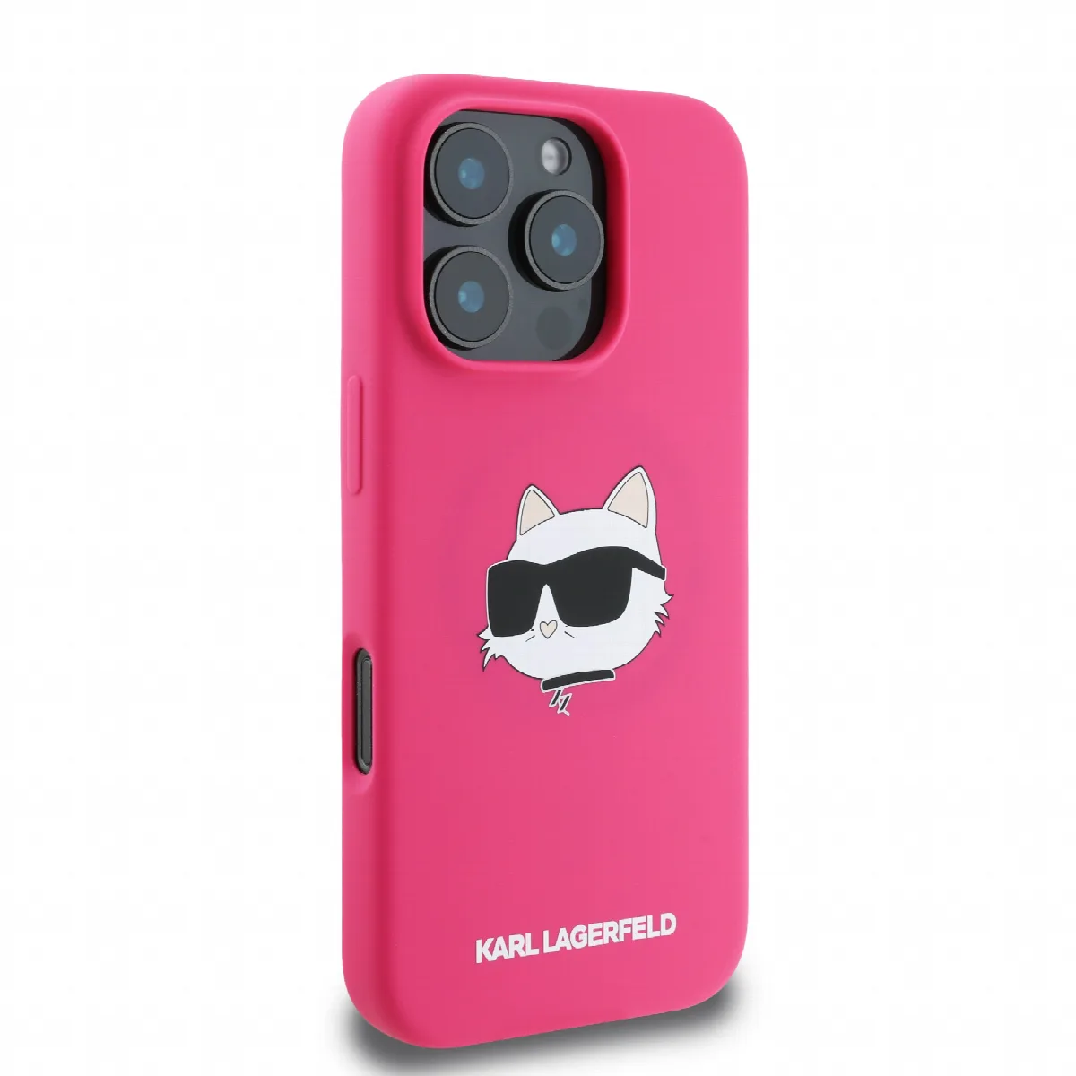 Karl Lagerfeld Magsafe Silicone Case "Choupette's Head" Θήκη προστασίας από σιλικόνη – iPhone 16 Pro Max Fuchsia – KLHMP16XSCHPP – εικόνα 2