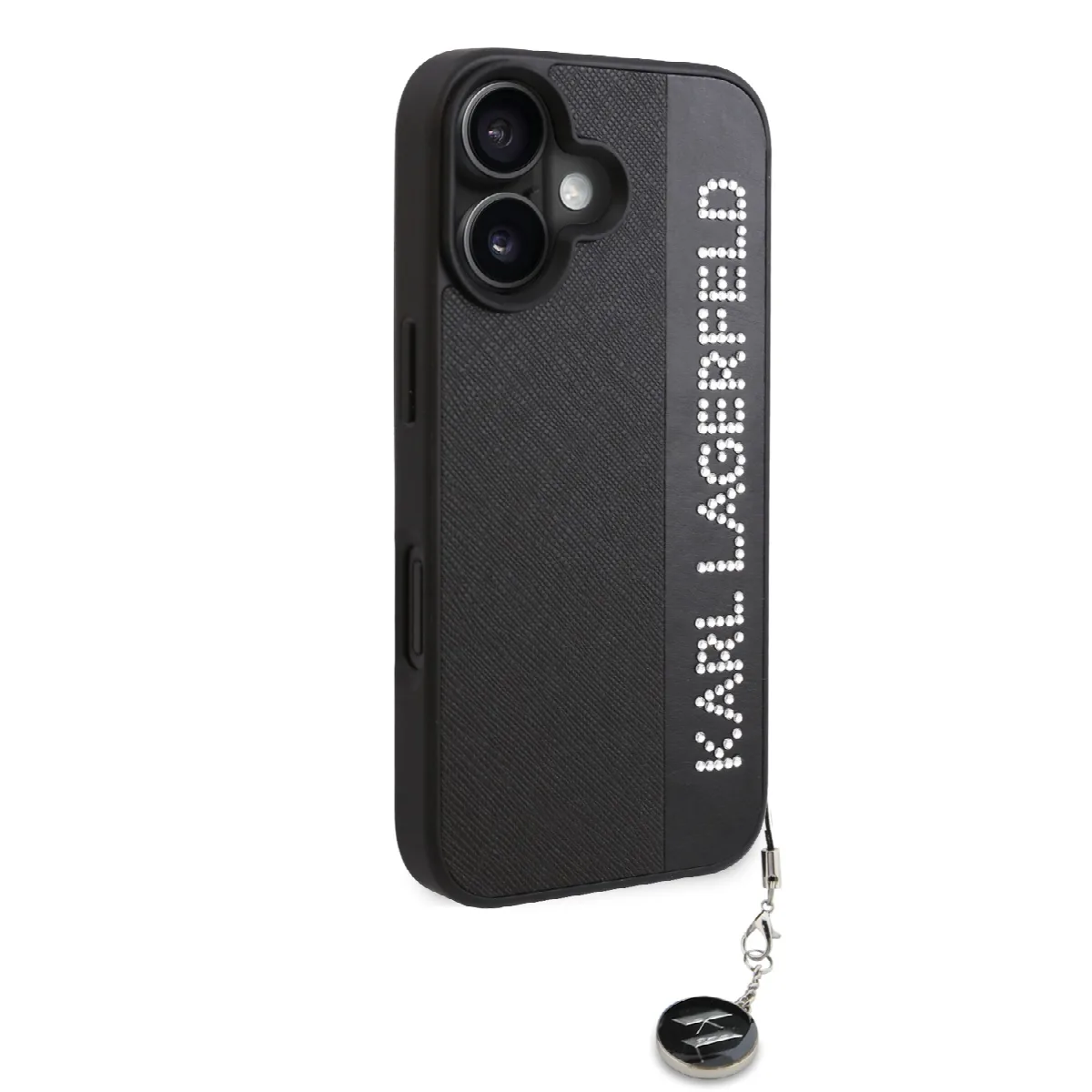 Karl Lagerfeld “Rhinestones and Charm” Θήκη προστασίας από για iPhone 16 με κρεμαστό στολίδι Μαύρο – KLHCP16SPSAKDGCK – εικόνα 3