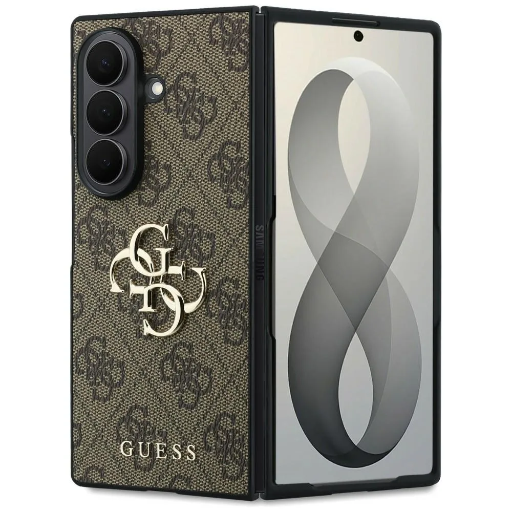 Guess Big 4g Logo Back Cover Πλαστικό / Σιλικόνης για Samsung Galaxy Z Fold8 Ultra - Καφέ
