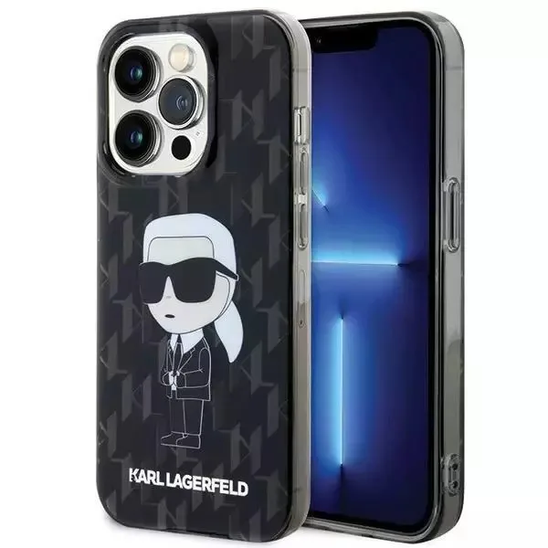 Karl Lagerfeld Monogram Ikonik Back Cover Πλαστικό Διάφανο (iPhone 15 Pro Max)