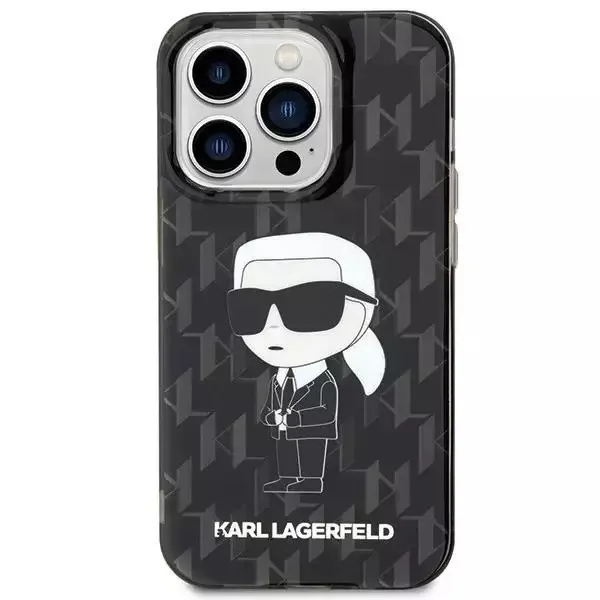 Karl Lagerfeld Monogram Ikonik Back Cover Πλαστικό Διάφανο (iPhone 15 Pro Max) – εικόνα 2