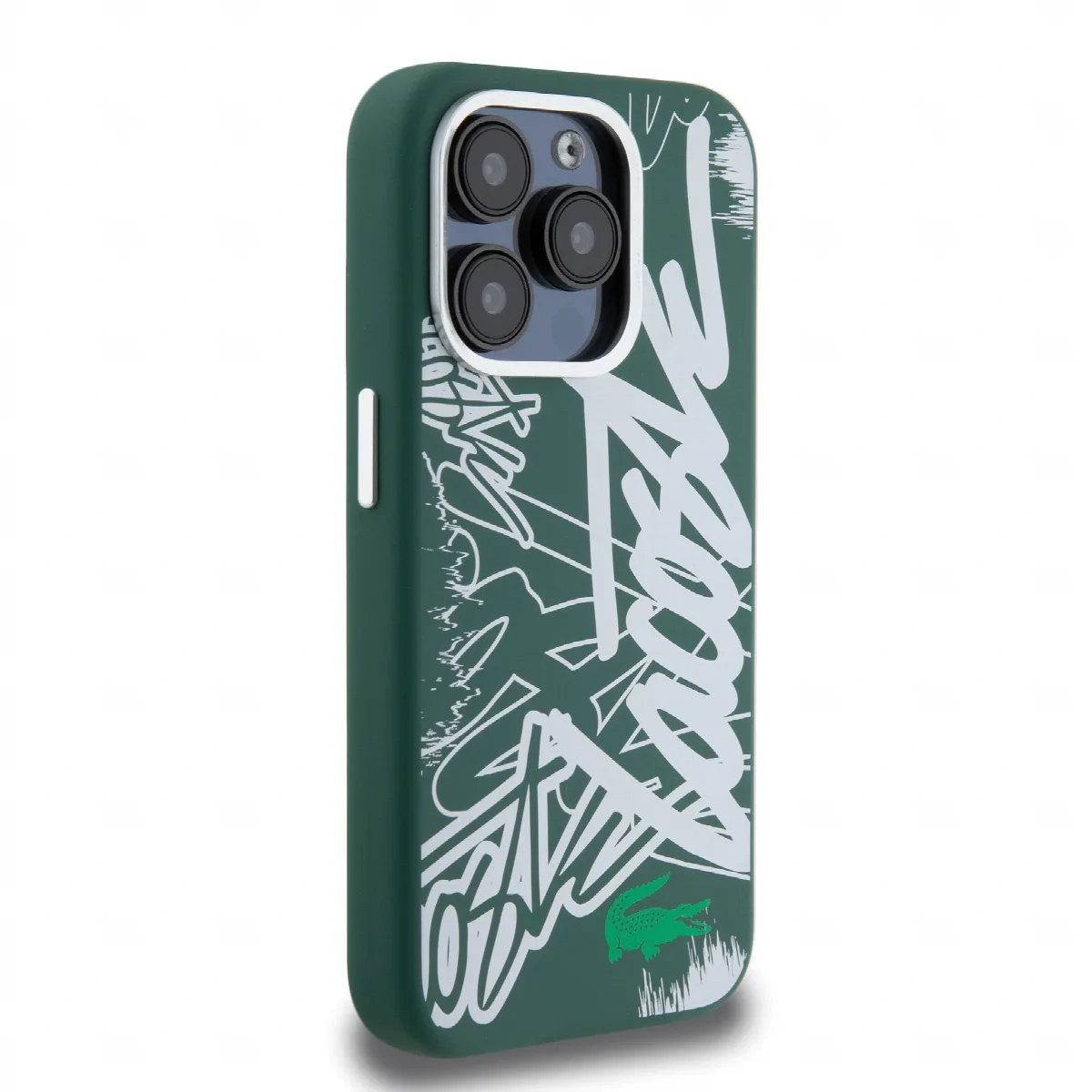 Lacoste Graffiti Hard Case Θήκη προστασίας από Liquid σιλικόνη για iPhone 15 Pro Πράσινο/Λευκό– LCHCP15LGRAH – εικόνα 2