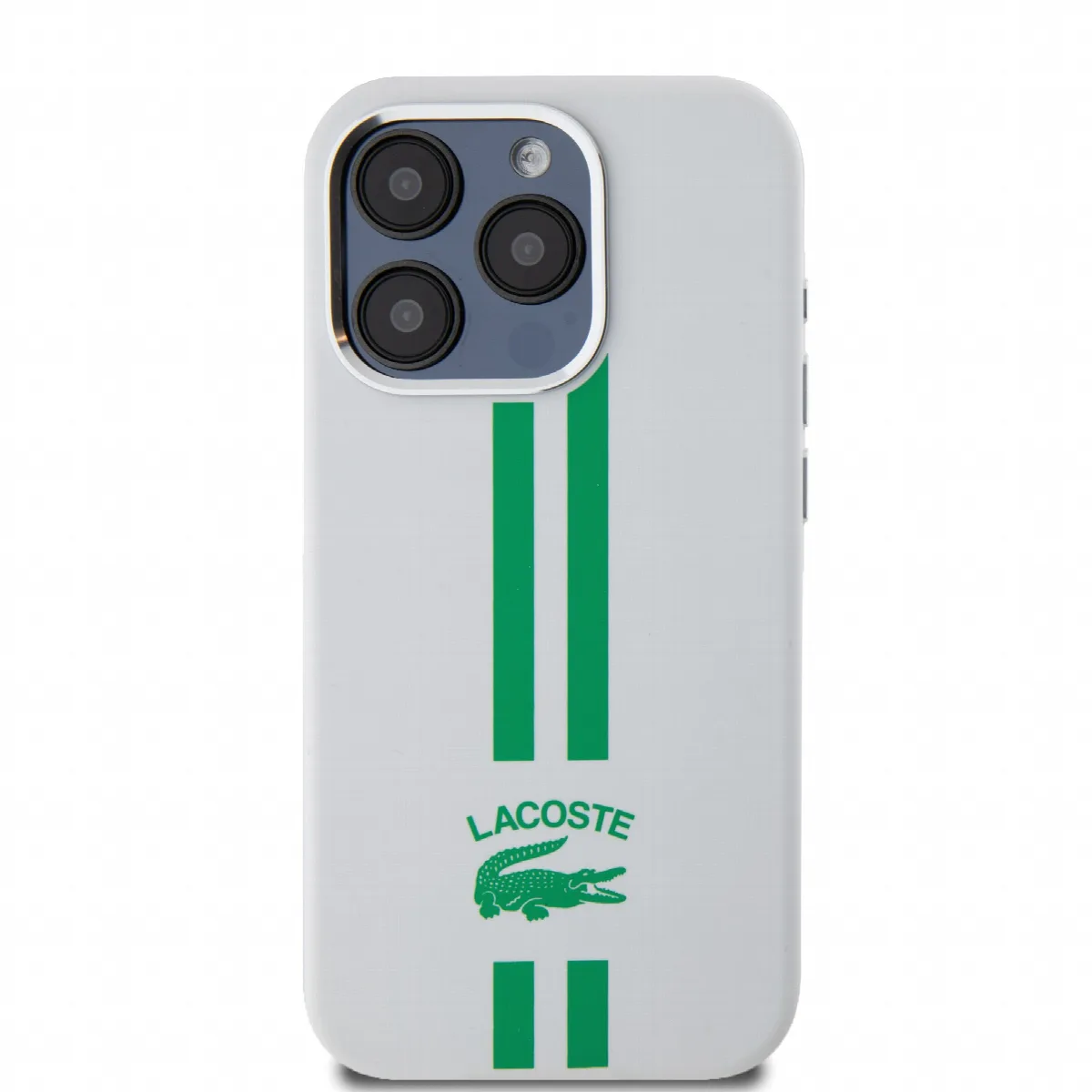 Lacoste Stripes Hard Case Θήκη προστασίας από Liquid σιλικόνη για iPhone 15 Pro Πράσινο/Λευκό – εικόνα 3