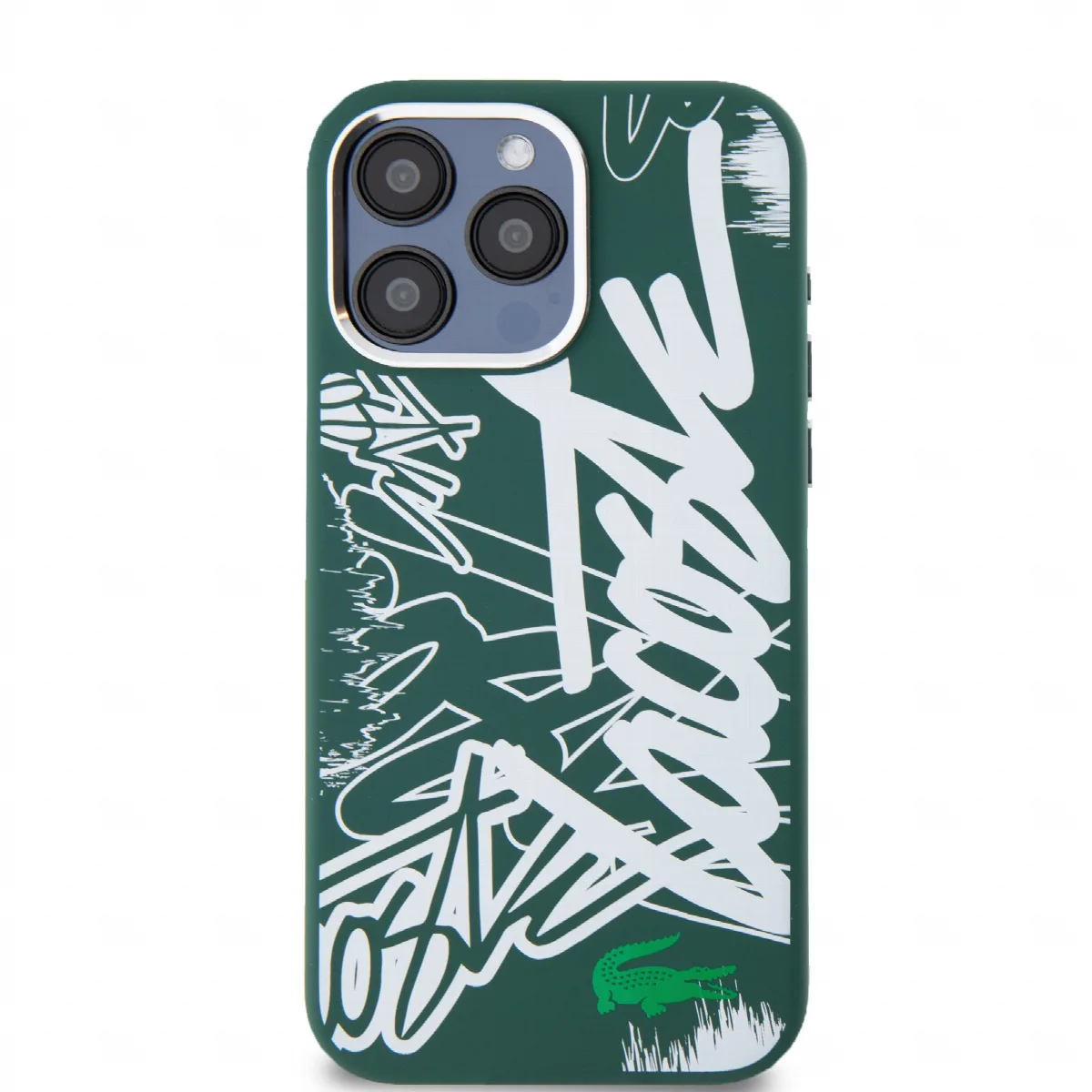 Lacoste Graffiti Hard Case Θήκη προστασίας από Liquid σιλικόνη iPhone 15 Pro Max Πράσινο/Λευκό – εικόνα 3