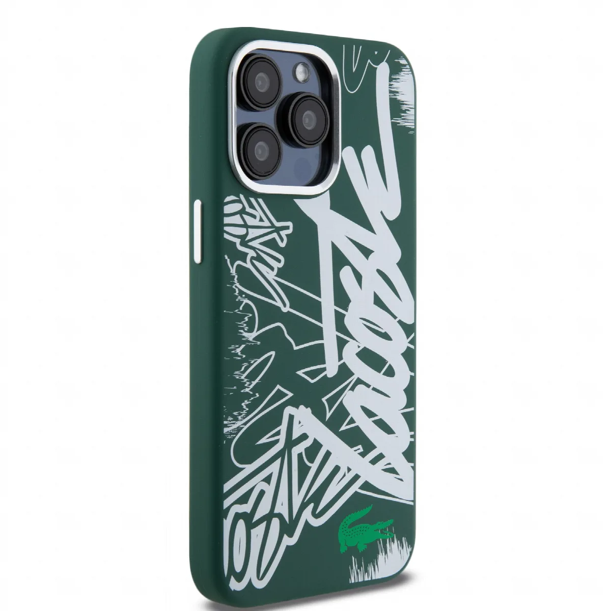 Lacoste Graffiti Hard Case Θήκη προστασίας από Liquid σιλικόνη iPhone 15 Pro Max Πράσινο/Λευκό – εικόνα 2