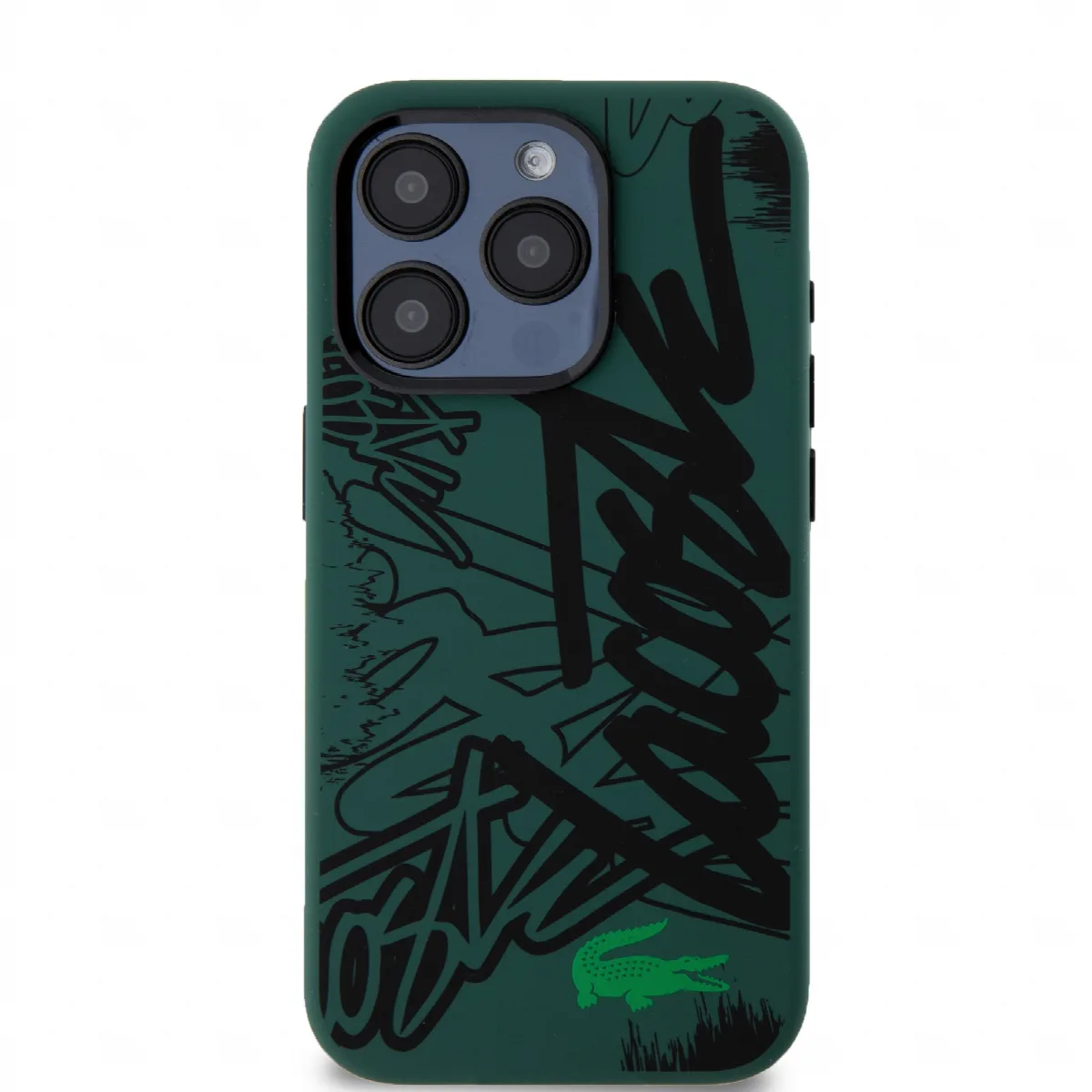 Lacoste Graffiti Hard Case Θήκη προστασίας από Liquid σιλικόνη iPhone 15 Pro Max Πράσινο/Μαύρο – εικόνα 3