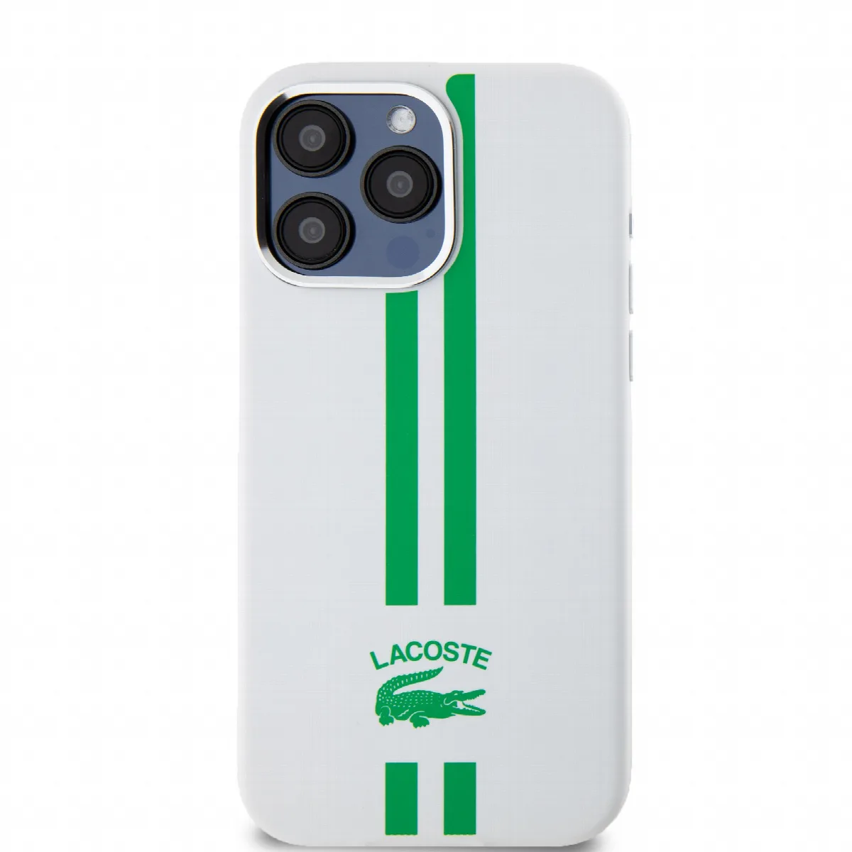 Lacoste Stripes Hard Case Θήκη προστασίας από Liquid σιλικόνη για iPhone 15 Pro Max Πράσινο/Λευκό – εικόνα 3