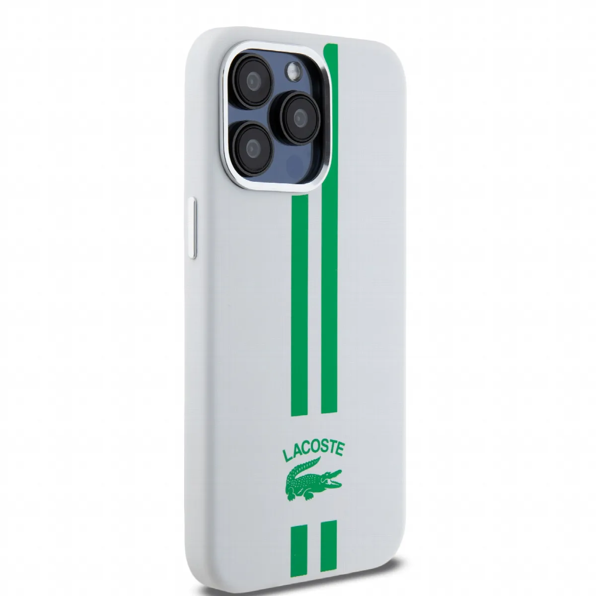 Lacoste Stripes Hard Case Θήκη προστασίας από Liquid σιλικόνη για iPhone 15 Pro Max Πράσινο/Λευκό – εικόνα 2