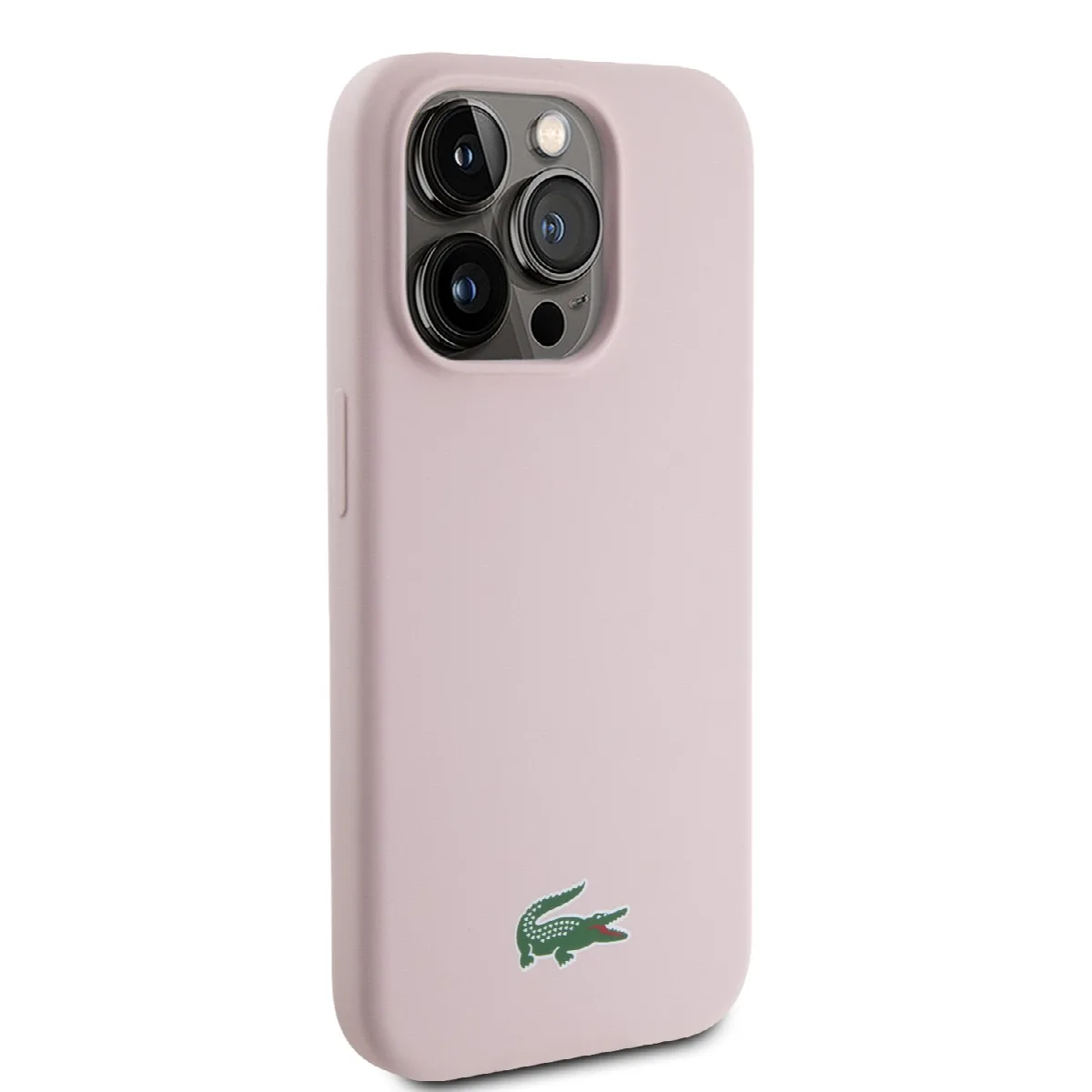 Lacoste Magsafe Croc Logo Hard Case Θήκη προστασίας από Σιλικόνη για iPhone 15 Pro Ροζ – εικόνα 2