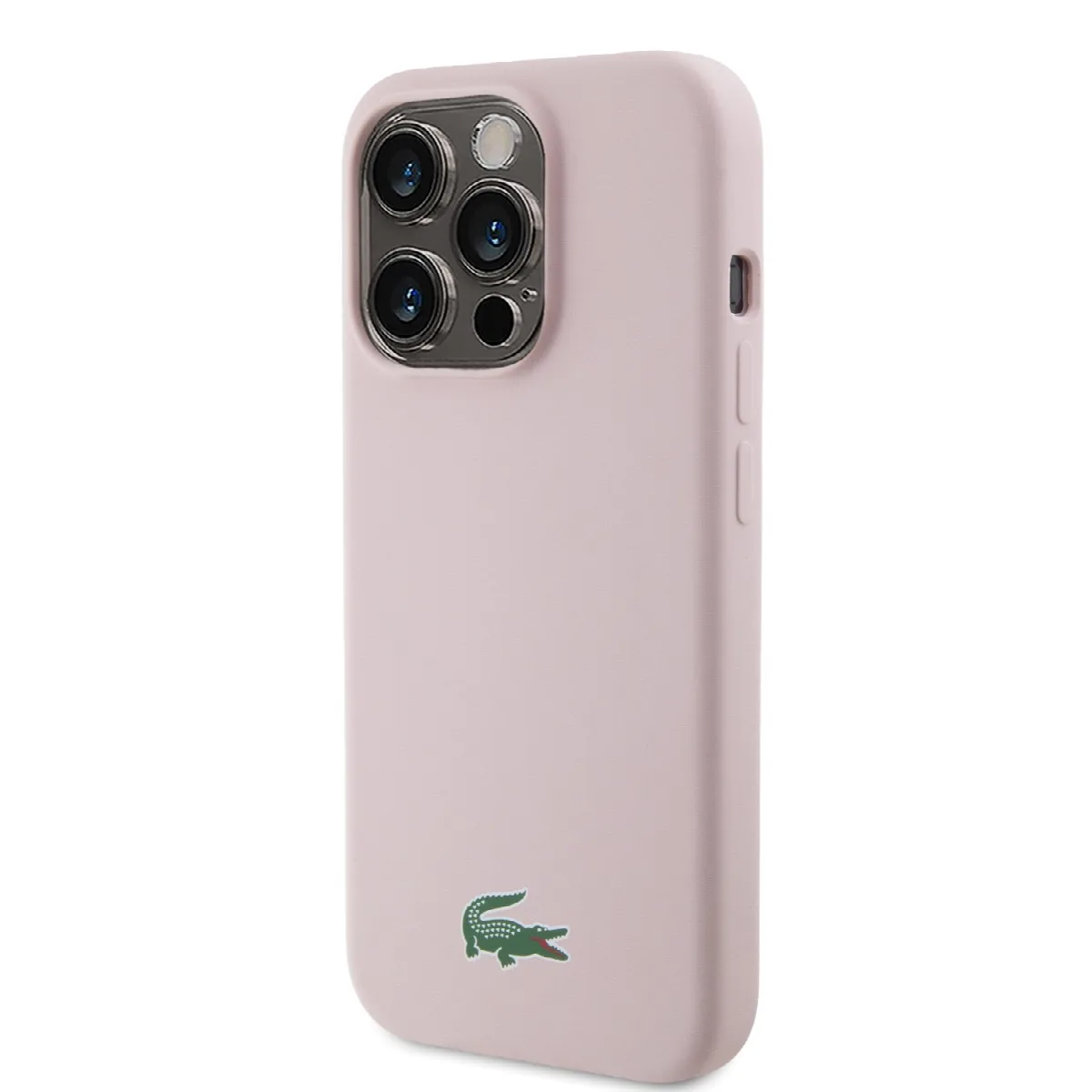 Lacoste Magsafe Croc Logo Hard Case Θήκη προστασίας από Σιλικόνη για iPhone 15 Pro Ροζ – εικόνα 4