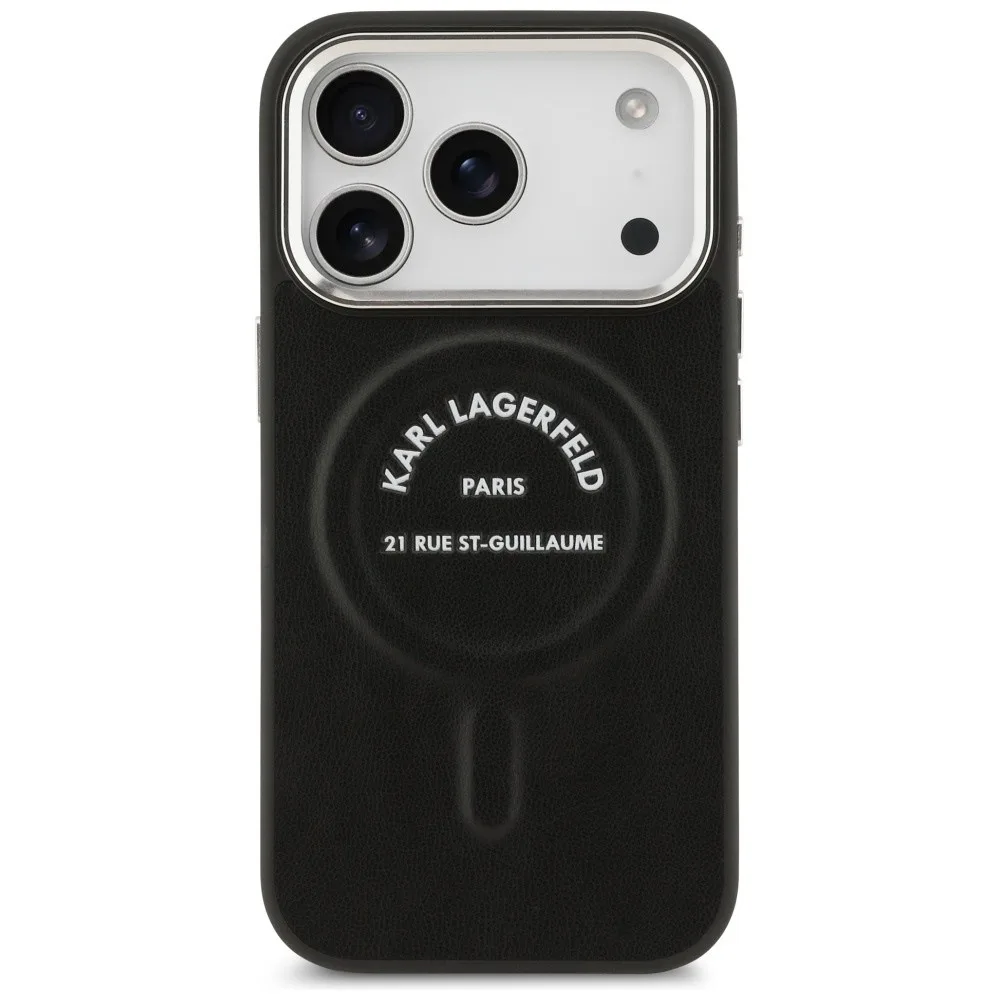 Karl Lagerfeld Back Cover Σιλικόνης για iPhone 17 Pro Max - Μαύρο – εικόνα 3