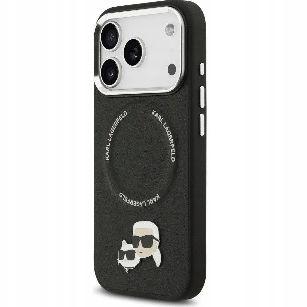 Karl Lagerfeld Karl & Choupette Pins Magsafe Case για iPhone 17 Pro Max - Μαύρο – εικόνα 2