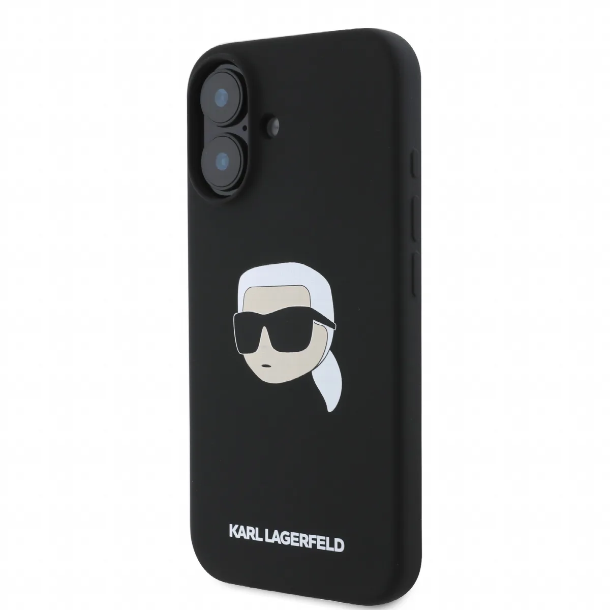 Karl Lagerfeld Magsafe Karl's Head Print Case Θήκη προστασίας από σιλικόνη – iPhone 16 Μαύρο – KLHMP16SSKHPPLK – εικόνα 4