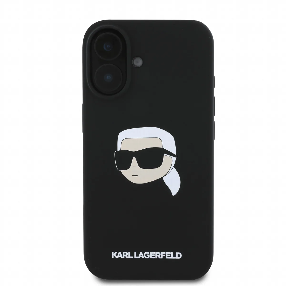 Karl Lagerfeld Magsafe Karl's Head Print Case Θήκη προστασίας από σιλικόνη – iPhone 16 Μαύρο – KLHMP16SSKHPPLK – εικόνα 3