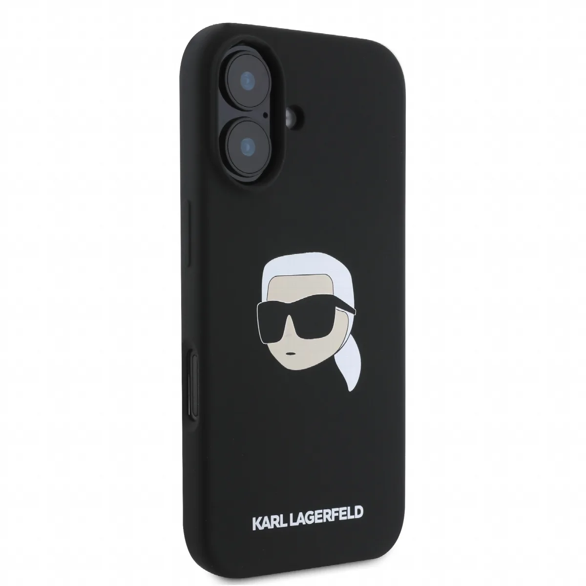 Karl Lagerfeld Magsafe Karl's Head Print Case Θήκη προστασίας από σιλικόνη – iPhone 16 Μαύρο – KLHMP16SSKHPPLK – εικόνα 2