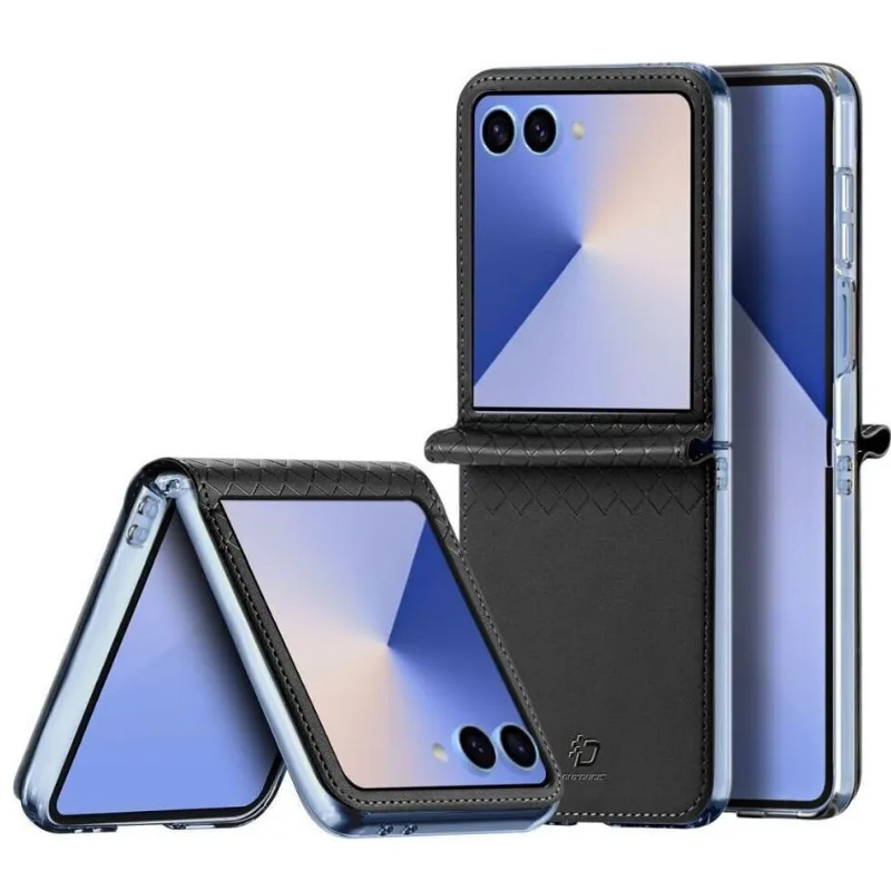 Θήκη Dux Ducis Back Cover Δερμάτινο για Samsung Galaxy Z Flip7 5G - Μαύρο