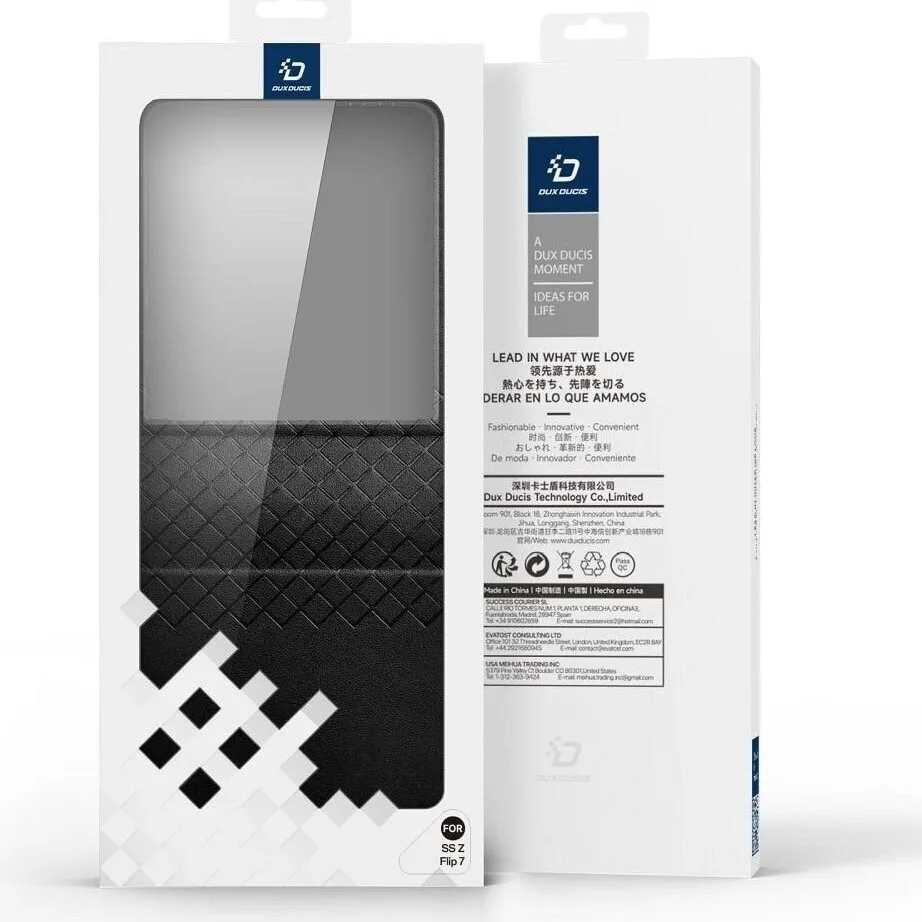 Θήκη Dux Ducis Back Cover Δερμάτινο για Samsung Galaxy Z Flip7 5G - Μαύρο – εικόνα 2