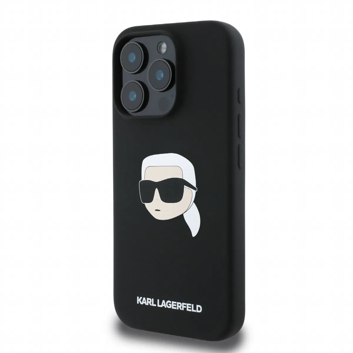 Karl Lagerfeld Magsafe Karl's Head Print Case Θήκη προστασίας από σιλικόνη – iPhone 16 Pro Max Μαύρο – KLHMP16XSKHPPLK – εικόνα 4