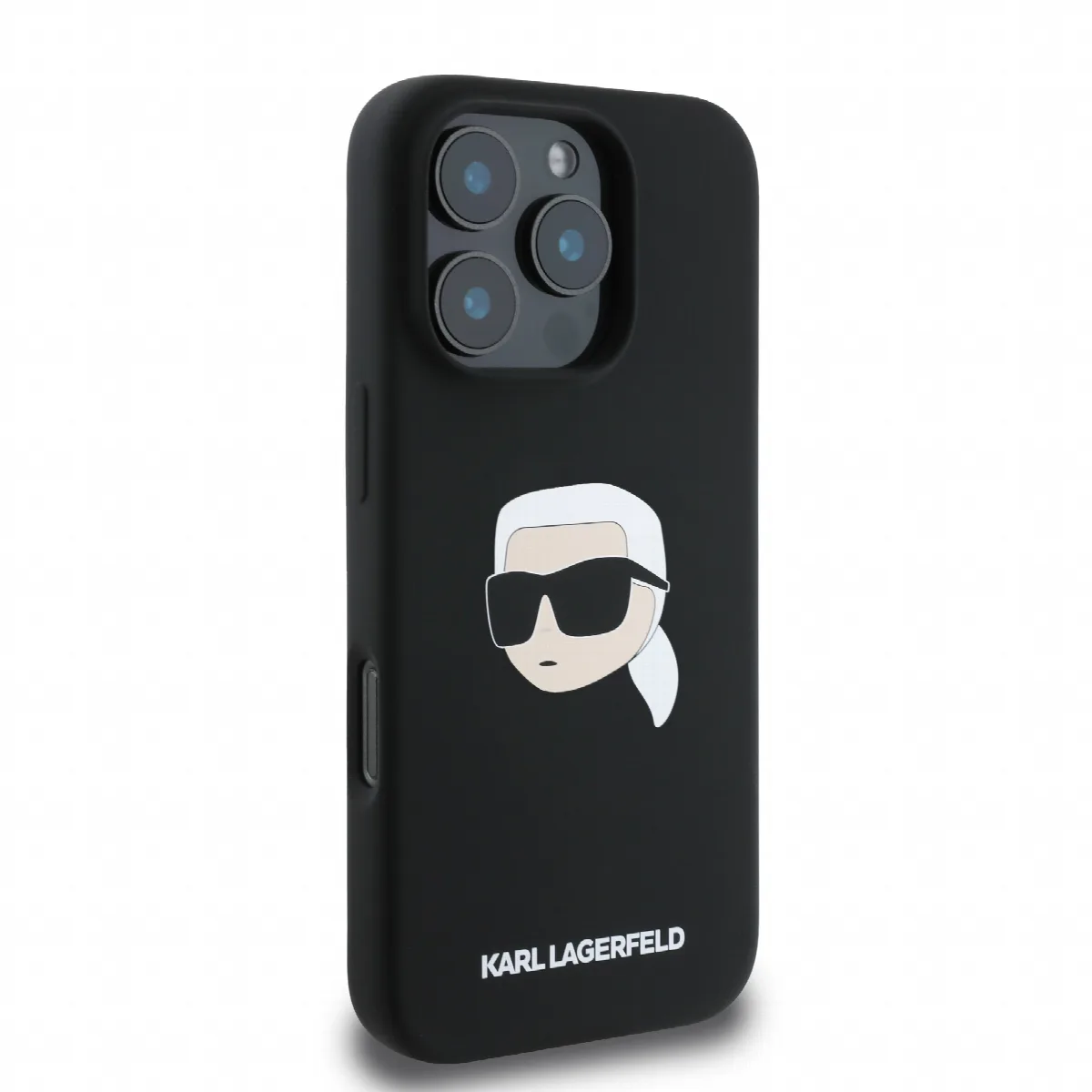 Karl Lagerfeld Magsafe Karl's Head Print Case Θήκη προστασίας από σιλικόνη – iPhone 16 Pro Max Μαύρο – KLHMP16XSKHPPLK – εικόνα 2