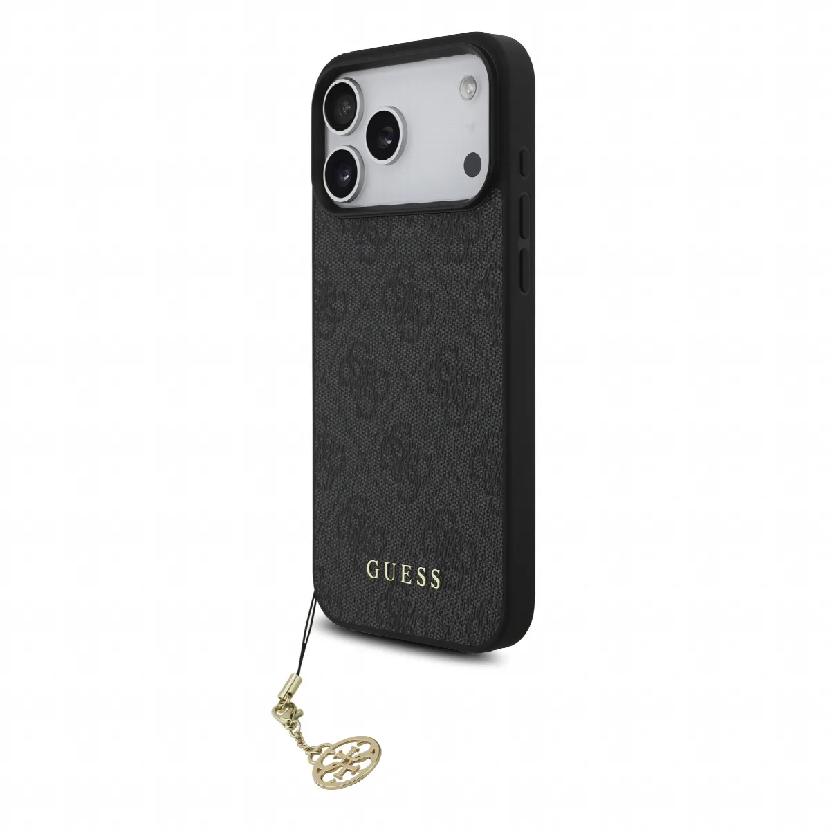 Guess - 4G Charm Θήκη για iPhone 17 Pro Max – Tone-on-Tone Grey